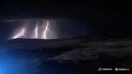 Alien Planet: Desolate Beauty Amid Stormy Skies – AI Generated Video | Hailuo AI