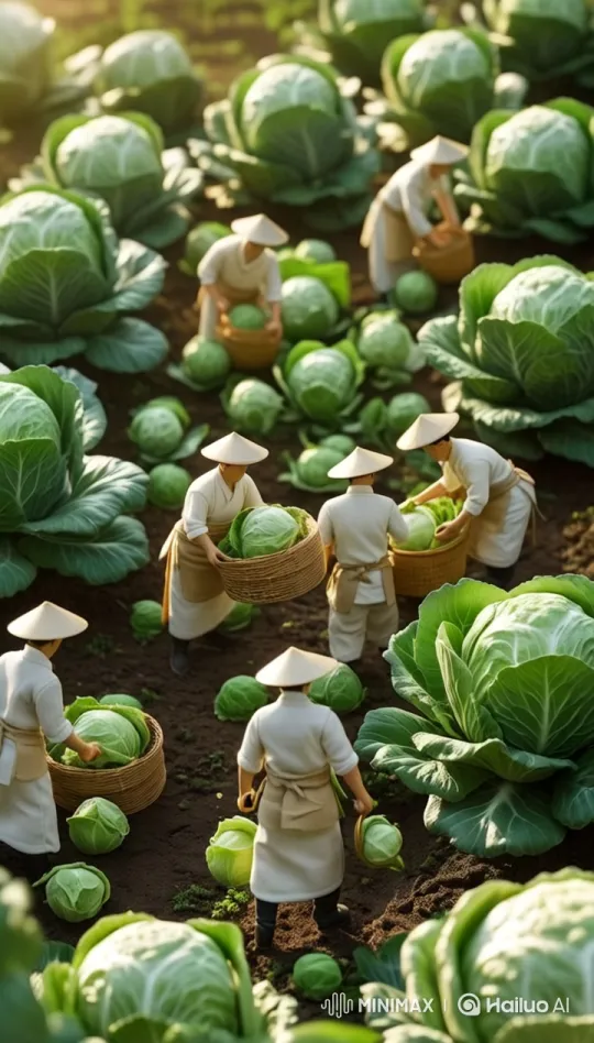 Miniature Chinese Farming Scene Captured in Stunning Detail – AI Generated Video | Hailuo AI
