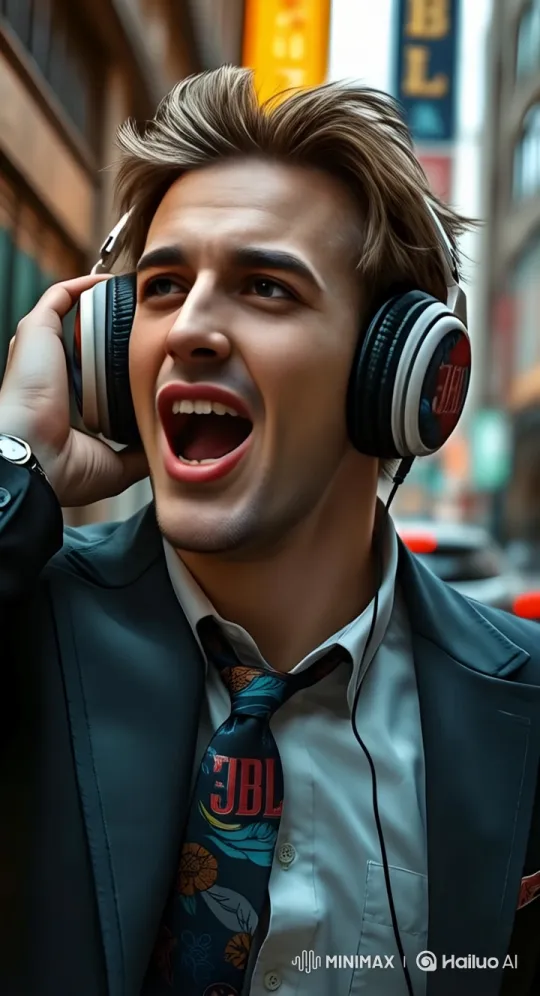 Live2D Music Video: Animated Person in Urban Setting – AI Generated Video | Hailuo AI