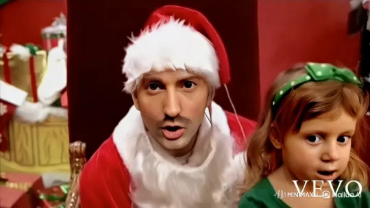 Festive Holiday Scene with Santa and Child – AI Generated Video | Hailuo AI