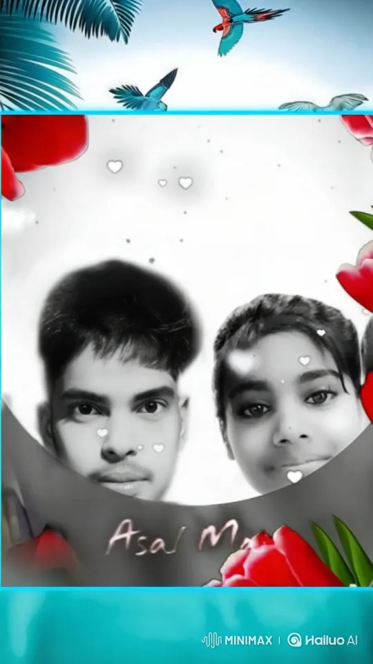 Couple's Tender Kiss in a Vibrant Garden Setting – AI Generated Video | Hailuo AI