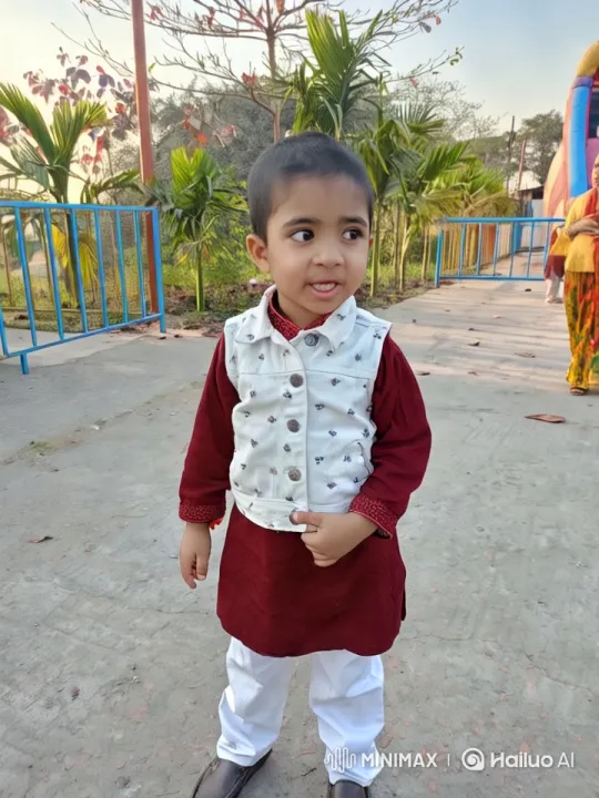Young Boy Performing Nagin Dance in Lush Surroundings – AI Generated Video | Hailuo AI