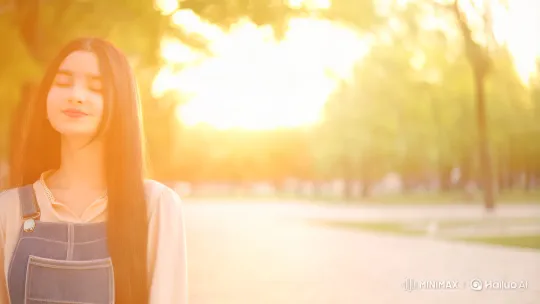 Romantic Park Encounter Captures Love's Tenderness – AI Generated Video | Hailuo AI
