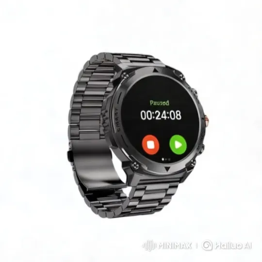 Black Smartwatch: Craftsmanship and Heritage Showcase – AI Generated Video | Hailuo AI
