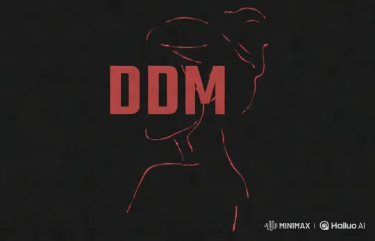 Dynamic Transformation of Silhouette and 'DDM' Letters – AI Generated Video | Hailuo AI