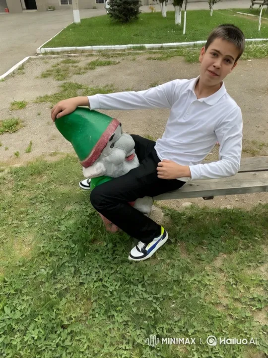 Gnome Attacks Man's Pelvis with Wide Bite – AI Generated Video | Hailuo AI