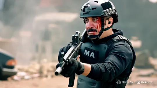 Tactical Soldier in High-Adrenaline Combat Scene – AI Generated Video | Hailuo AI