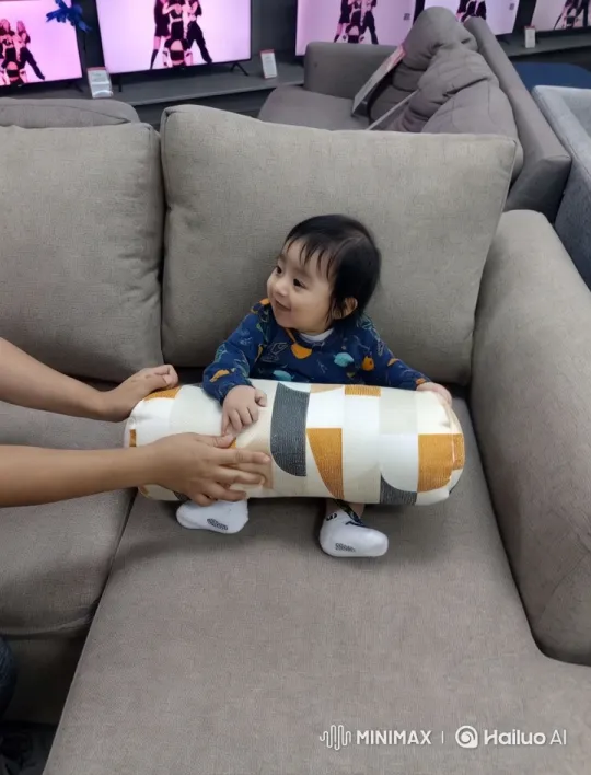 Baby Dancing and Mimicking Kung Fu on Sofa – AI Generated Video | Hailuo AI
