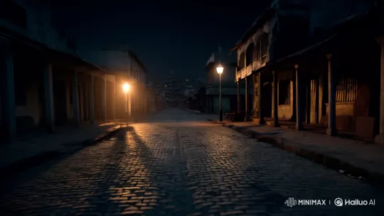 Eerie Midnight Ghost Town Atmosphere in Kerala – AI Generated Video | Hailuo AI