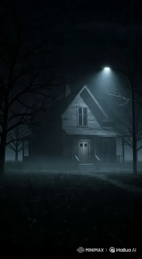 Eerie Abandoned House in Dark, Misty Night – AI Generated Video | Hailuo AI