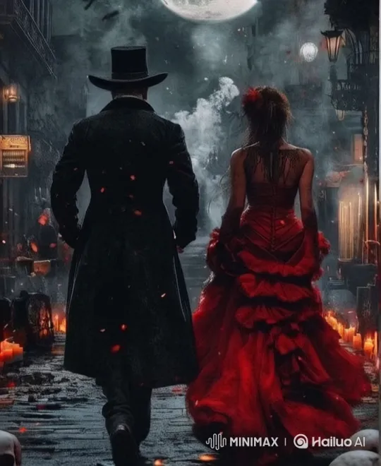 Mysterious Stroll Through Candle-Lit Alley – AI Generated Video | Hailuo AI