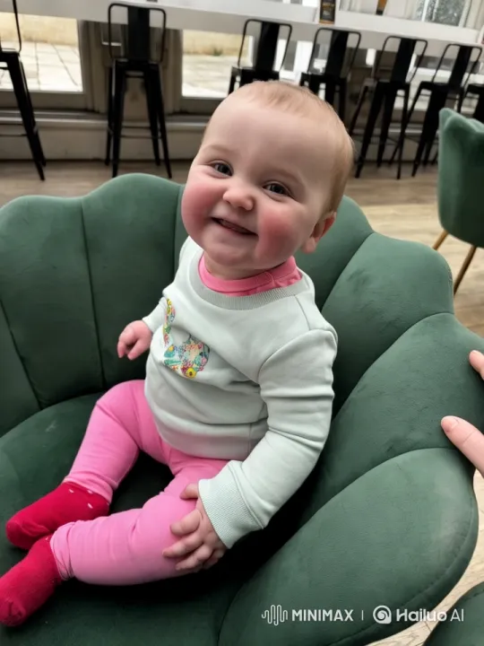 Baby in Café Mimics Kung Fu Moves – AI Generated Video | Hailuo AI