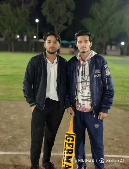 Nighttime Cricket Pitch Mock Fight Scene – AI Generated Video | Hailuo AI