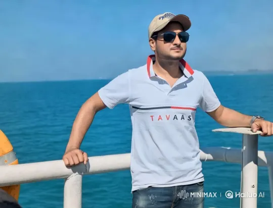 Man on Boat Enjoying Serene Ocean View – AI Generated Video | Hailuo AI