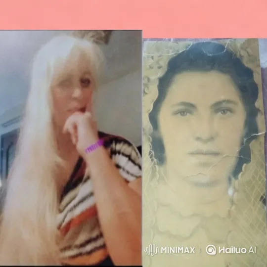 Woman Embraces Vintage Photo in Nostalgic Setting – AI Generated Video | Hailuo AI
