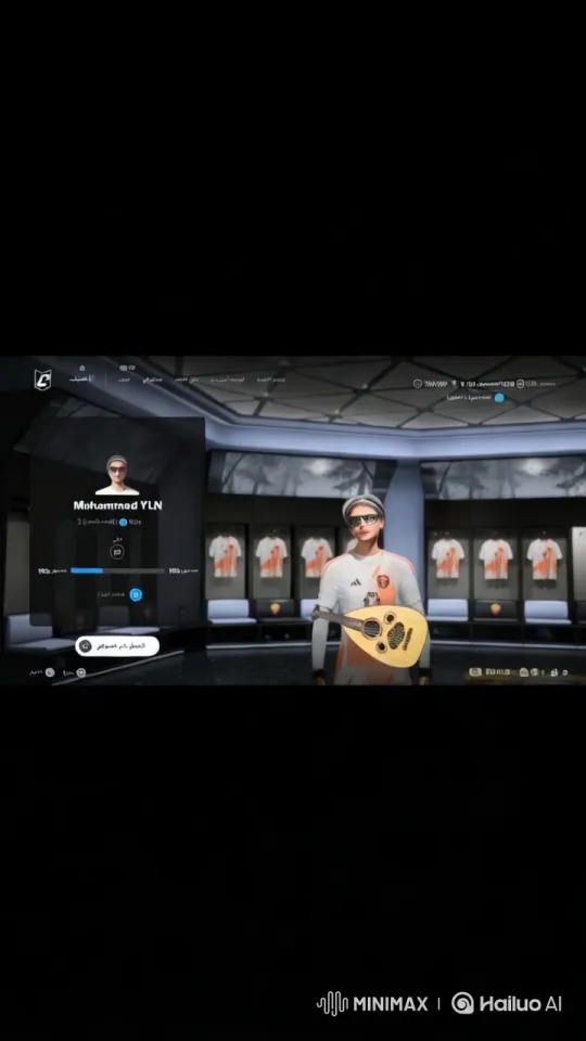 Female Musician in Modern Locker Room Setting – AI Generated Video | Hailuo AI