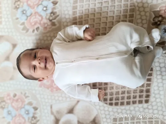 Baby's Joyful Play on Patterned Blanket – AI Generated Video | Hailuo AI