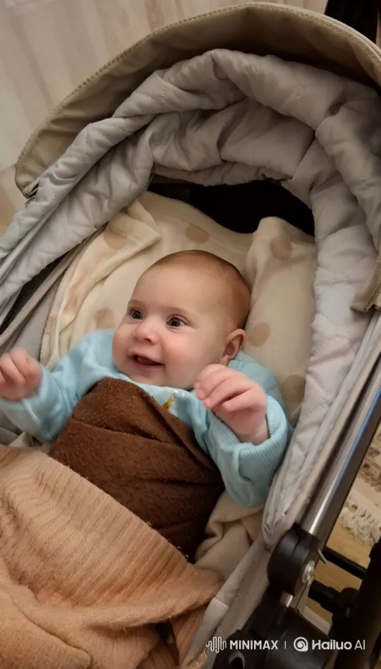 Baby's Playful Kung Fu Dance in Stroller – AI Generated Video | Hailuo AI