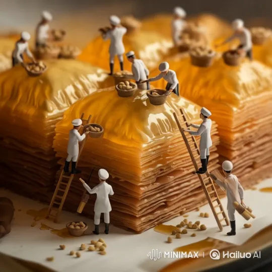 Miniature Chefs Craft Intricate Pastry Masterpieces – AI Generated Video | Hailuo AI