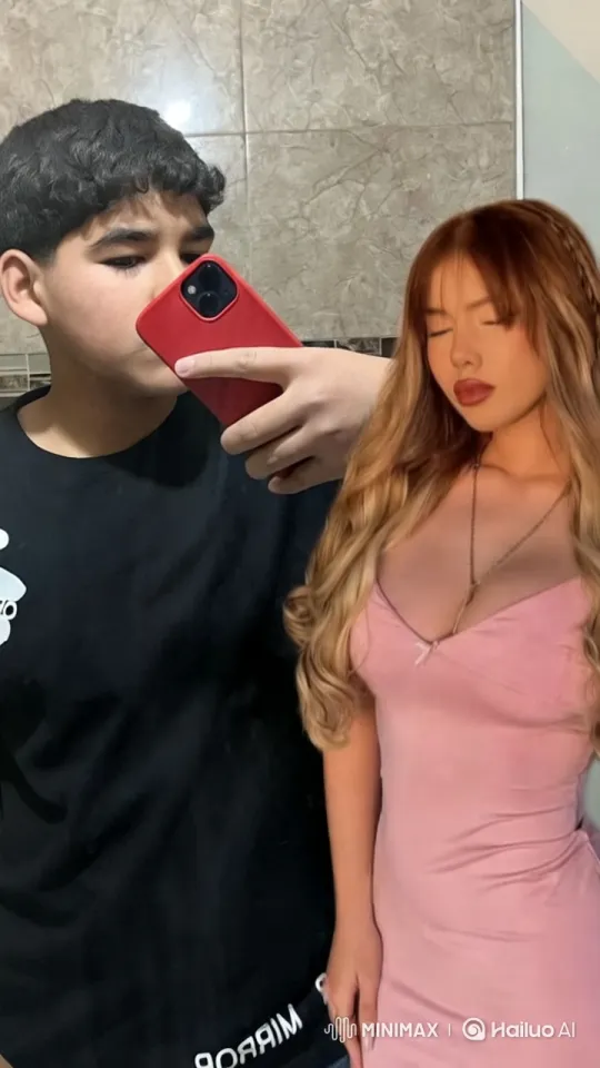 Young Couple's Intimate Kiss Captured in Bathroom – AI Generated Video | Hailuo AI