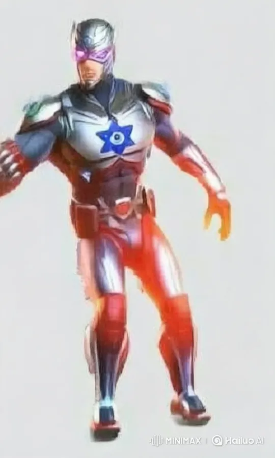 Israeli Superhero Showcases Symbolic Costume – AI Generated Video | Hailuo AI