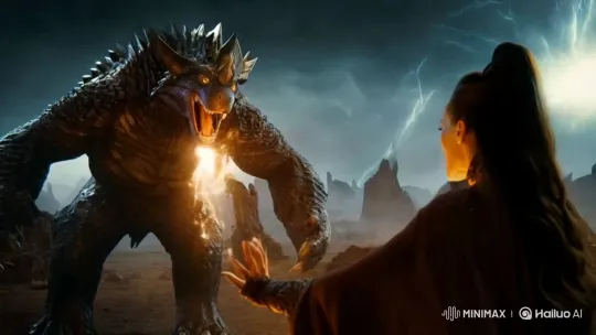 Sorceress Vaporizes Monster with Plasma Magic – AI Generated Video | Hailuo AI