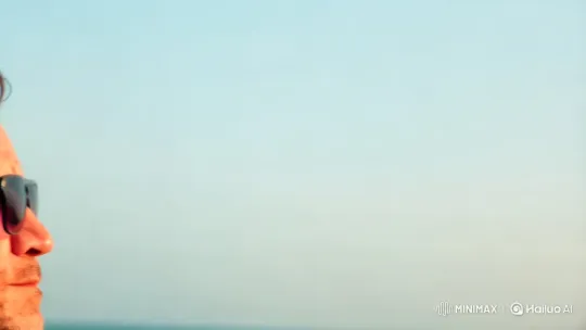 Two Men Share Intimate Moment Against Open Sky – AI Generated Video | Hailuo AI