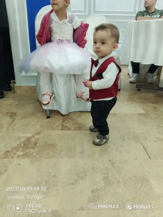 Children at Elegant Indoor Event in Formal Wear – AI Generated Video | Hailuo AI