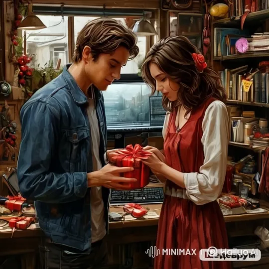 Gift Exchange in Cozy, Intimate Setting – AI Generated Video | Hailuo AI