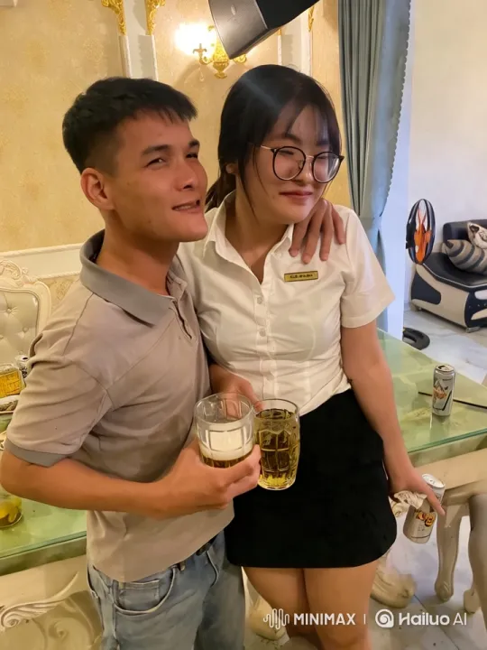 Couple Shares Intimate Moment in Elegant Setting – AI Generated Video | Hailuo AI