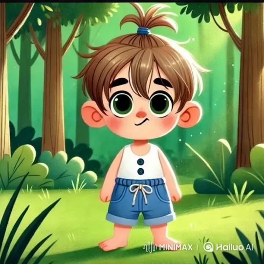 Child and Tiger Form Friendship in Enchanted Forest – AI Generated Video | Hailuo AI
