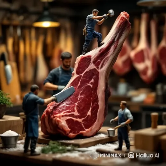 Artisan Butchery: Aesthetic Craftsmanship in Rustic Setting – AI Generated Video | Hailuo AI