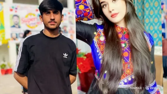 Couple's Intimate Kiss Amid Festive Celebration – AI Generated Video | Hailuo AI
