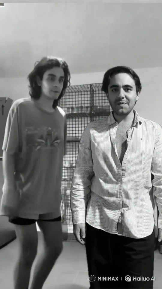 Monochrome Intimacy: A Minimalistic Embrace – AI Generated Video | Hailuo AI