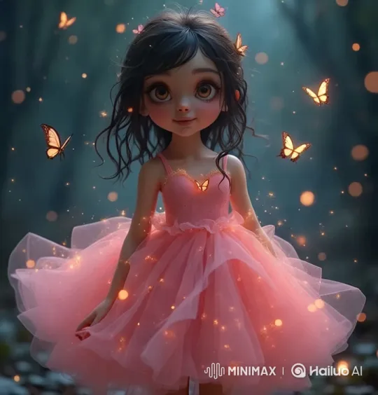 Enchanted Doll in Mystical Forest Setting – AI Generated Video | Hailuo AI