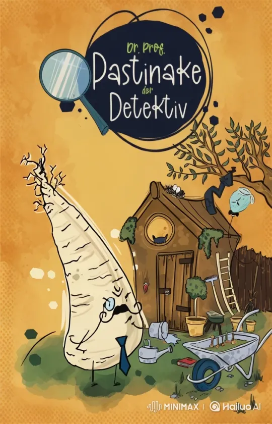 Whimsical Detective Parsnip Explores Animated Garden – AI Generated Video | Hailuo AI