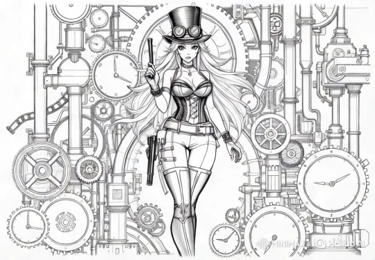 Steampunk Beauty in a Gear-Driven World – AI Generated Video | Hailuo AI