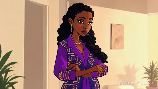 Graceful Woman Reflects in Cozy Live2D Room – AI Generated Video | Hailuo AI