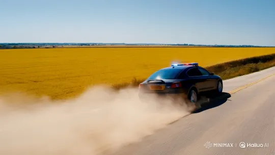 Car Chase with Dramatic Tracking and Tilts – AI Generated Video | Hailuo AI
