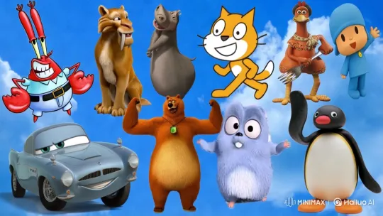 Animated Characters Prepare for an Epic Confrontation – AI Generated Video | Hailuo AI