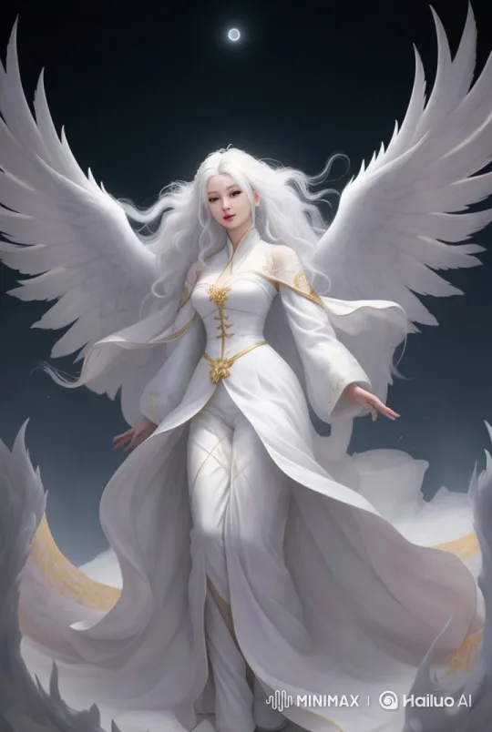 Angel Ascends in Celestial Glory in Live2D Animation – AI Generated Video | Hailuo AI