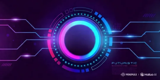 Futuristic Digital Aesthetic with Neon Interconnectivity – AI Generated Video | Hailuo AI