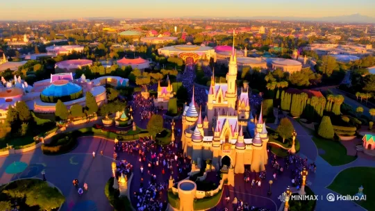 Aerial Panorama of Enchanted Disneyland – AI Generated Video | Hailuo AI