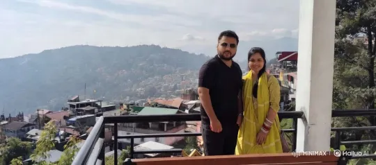 French Couple's Romantic Kiss Against Scenic Hillside – AI Generated Video | Hailuo AI