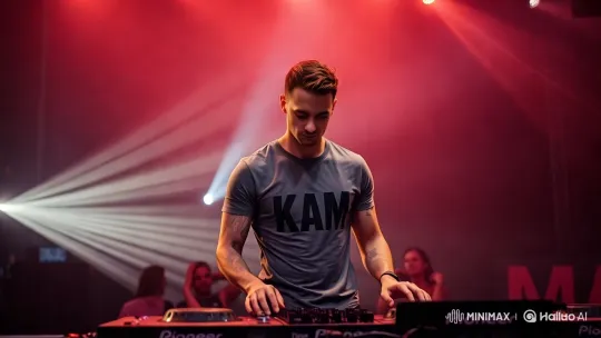 DJ KAM Performing with Dynamic Visuals – AI Generated Video | Hailuo AI
