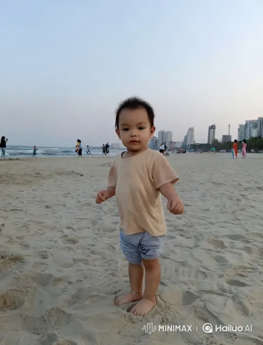 Child Practices Kungfu on Beach with Agile Moves – AI Generated Video | Hailuo AI
