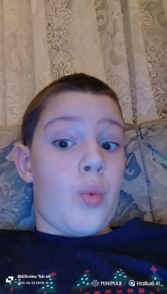 Boy Anticipates Alien Arrival in Cozy Room Setting – AI Generated Video | Hailuo AI