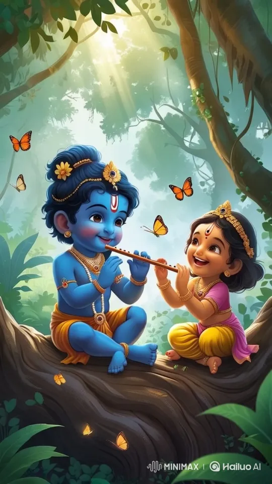 Animated Characters Enjoy Music in Enchanted Forest – AI Generated Video | Hailuo AI