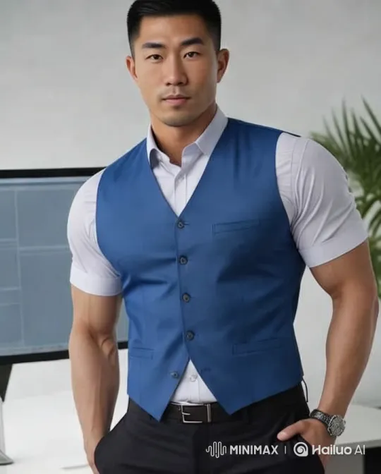 Confident Man in Modern Office with Sleek Aesthetic – AI Generated Video | Hailuo AI