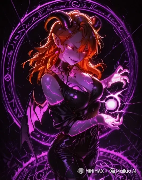 Magical Horned Character with Glowing Effects and Dynamic Elements – AI Generated Video | Hailuo AI